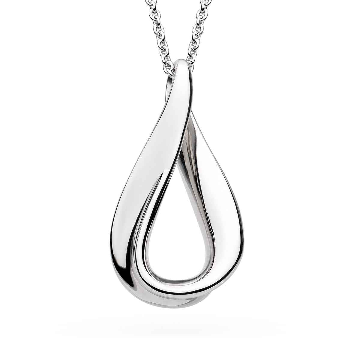 Kit Heath Large Serenity Loop Pendant in Sterling Silver