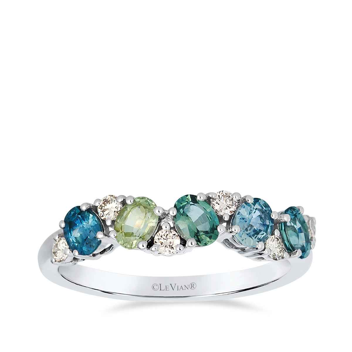 Le Vian Montana Sapphire & 1/5 ct. tw. Nude Diamond Ring in 14K Vanilla Gold
