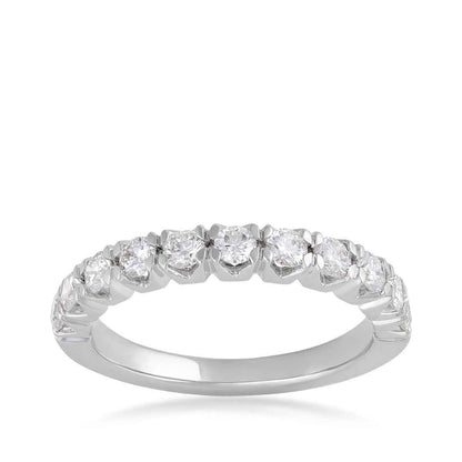 Adamante 3/4 ct. tw. Lab-Grown Round Brilliant Diamond Anniversary Ring in 14K White Gold (2)