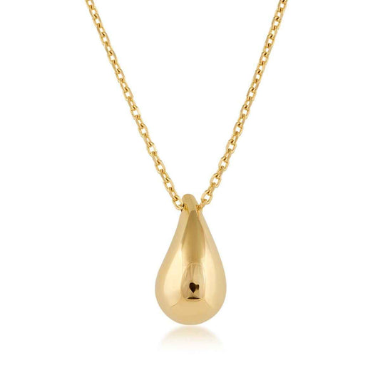 Teardrop Pendant in 14K Yellow Gold