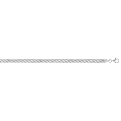 18-inch 4mm Snake Chain in Sterling Silver front view