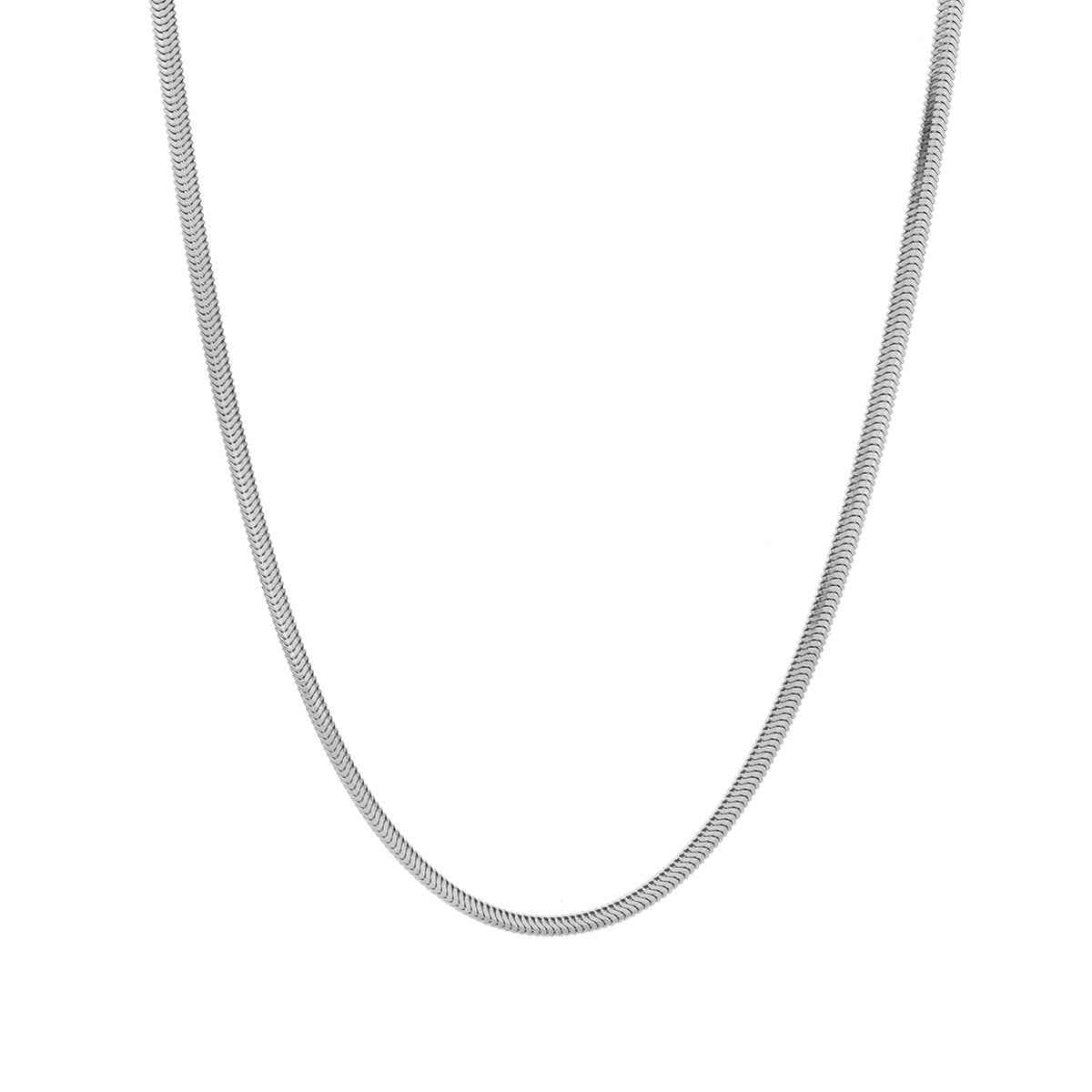 18-inch 4mm Snake Chain in Sterling Silver