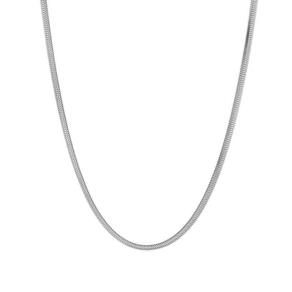 18-inch 4mm Snake Chain in Sterling Silver