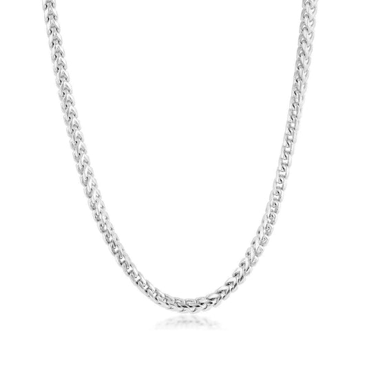 3mm 22" Open Franco Chain in Sterling Silver