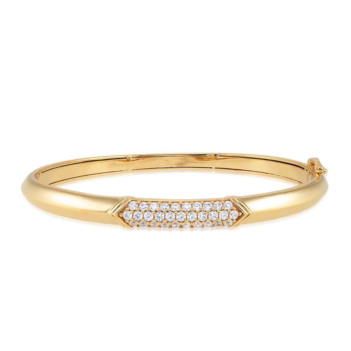 Demi Fine 3/4 ct. tw. Lab-Grown Diamond Bangle Bracelet in Vermeil