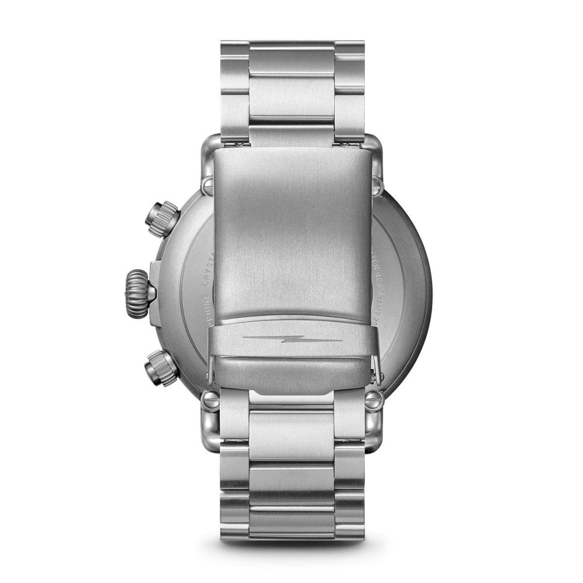 titanium men's Shinola Runwell quartz watch with blue dial