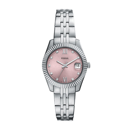 pink dial Fossil ladies' watch
