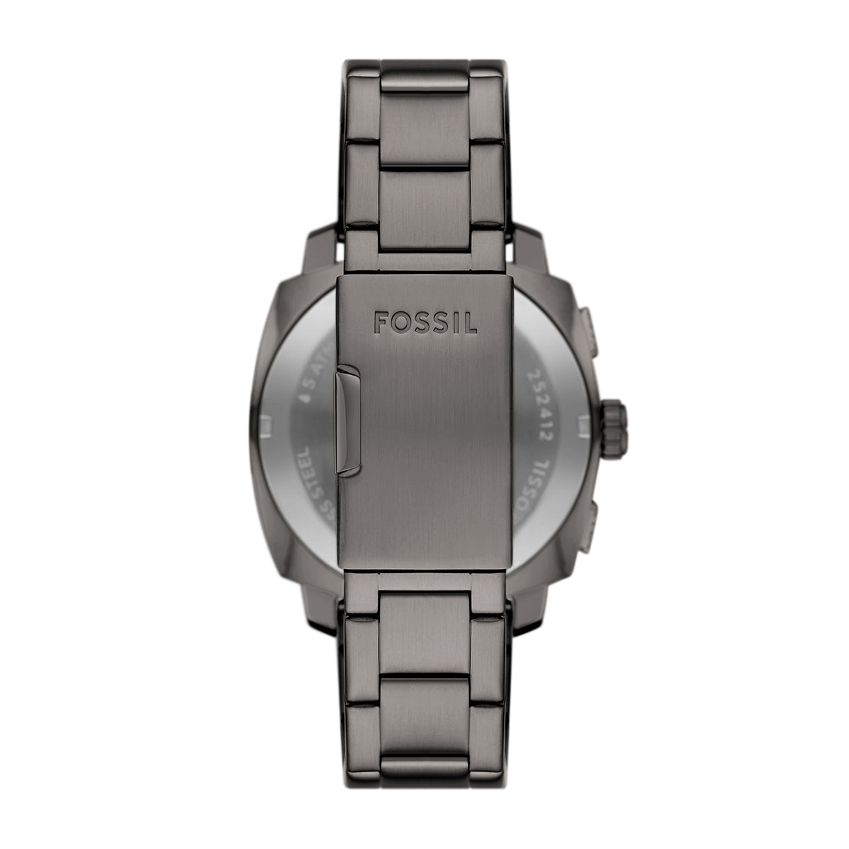 black dial grey Fossil watch alt