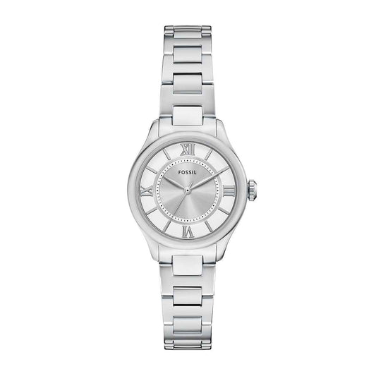 Fossil Ladies' Gilmore Quartz Stainless Steel Watch with Silver Dial