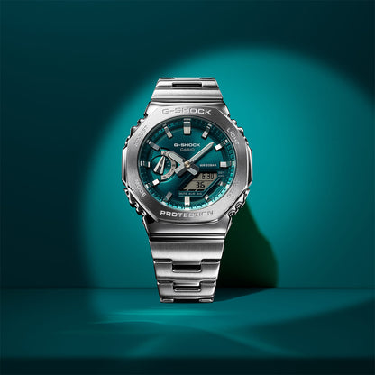 g-shock green dial quartz analog digital watch styled