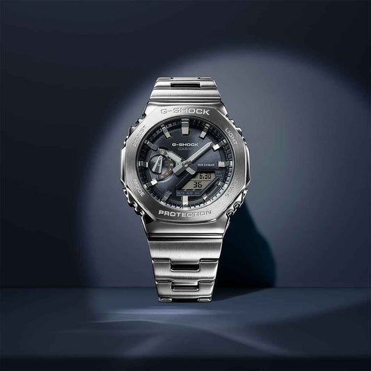 G-Shock Men's G-Steel Quartz Stainless Steel Watch with Grey Dial
