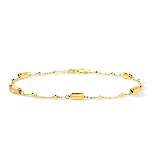 7.5-inch Alternating Bar & Bead Bracelet in 10K Yellow Gold