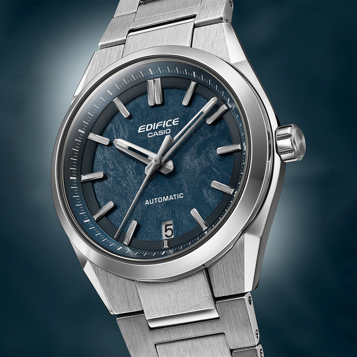 edifice g-shock blue dial automatic watch styled