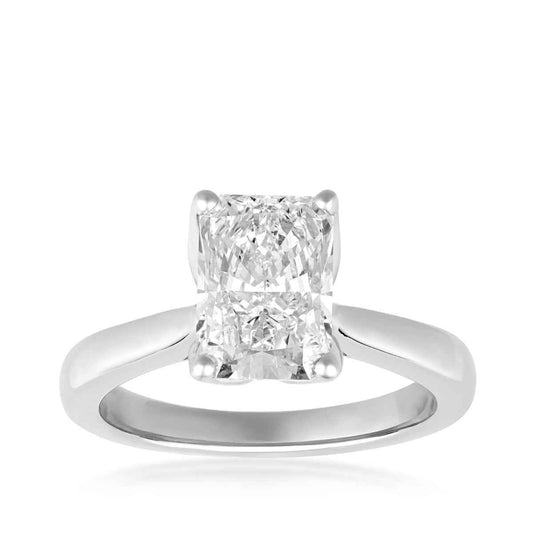 Adamante 2-3/4 ct. tw. Lab-Grown Radiant Cut Diamond Engagement Ring in 14K White Gold