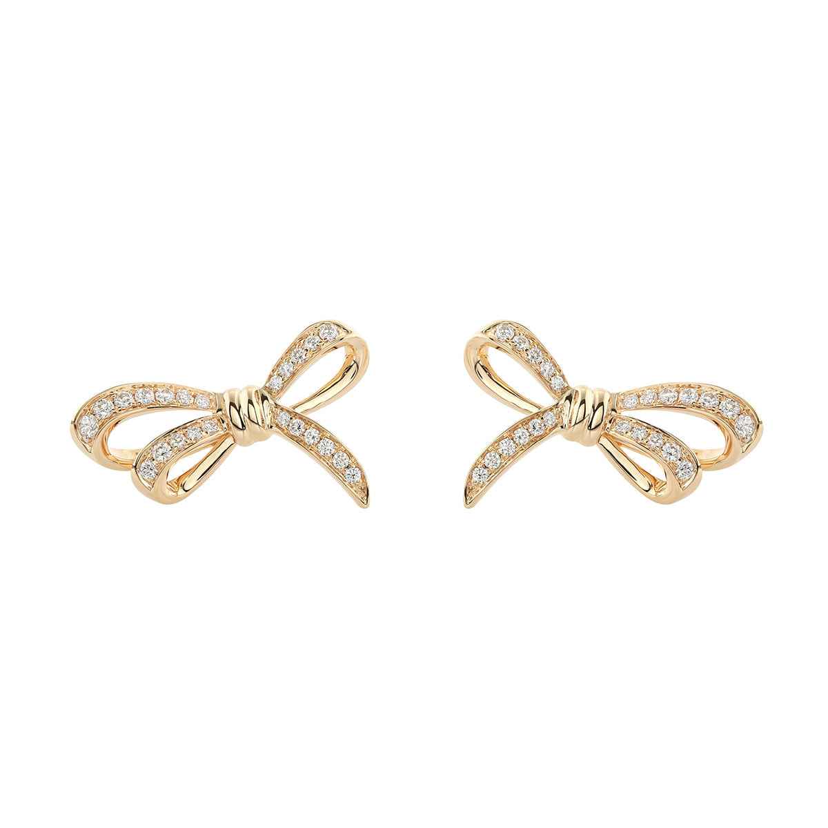 Sirus Tanya 1/3 ct. tw. Diamond Bow Earrings in 18K Yellow Gold