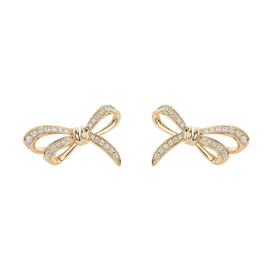 Sirus Tanya 1/3 ct. tw. Diamond Bow Earrings in 18K Yellow Gold