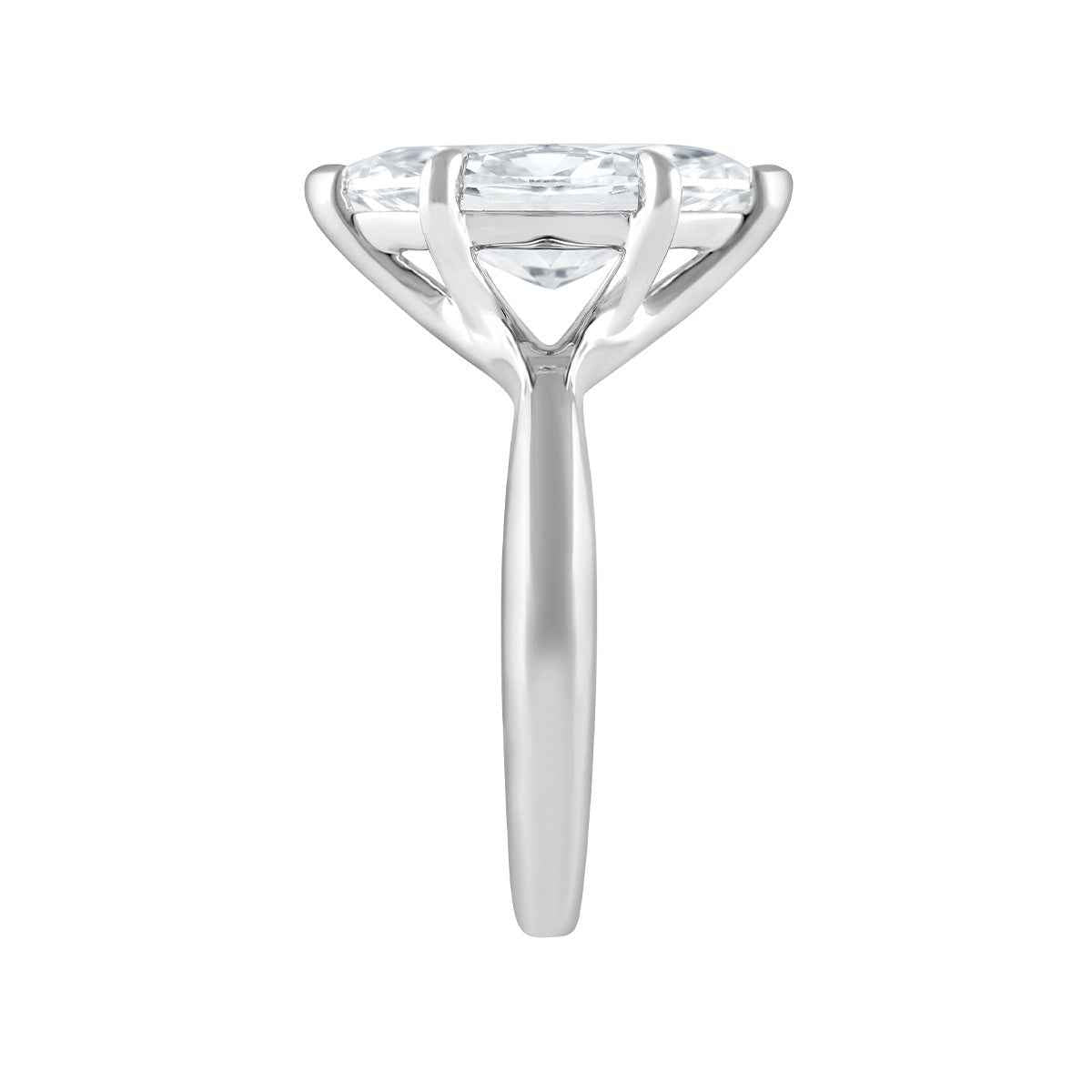 Adamante 3 ct. tw. Lab-Grown Marquise Diamond Solitaire Engagement Ring close-up detail