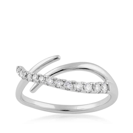Journey 1/4 ct. tw. Diamond Graduated Ring in 10K White Gold (2)