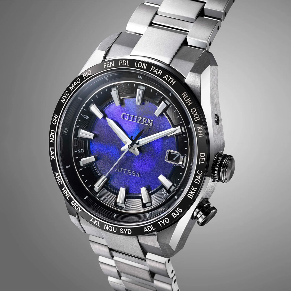 Citizen Attesa eco-drive titanium watch styled