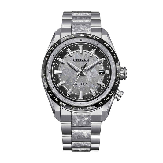 Citizen Men's Attesa Eco-Drive Titanium Watch with Silver Dial