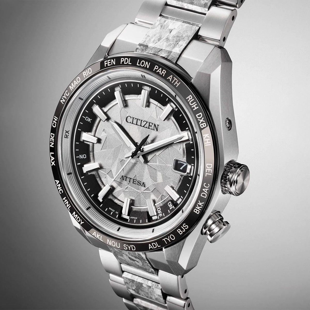 Citizen Attesa titanium watch styled