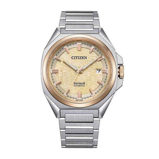 Citizen Men's Series 8 Automatic Stainless Steel Watch with Champagne Dial