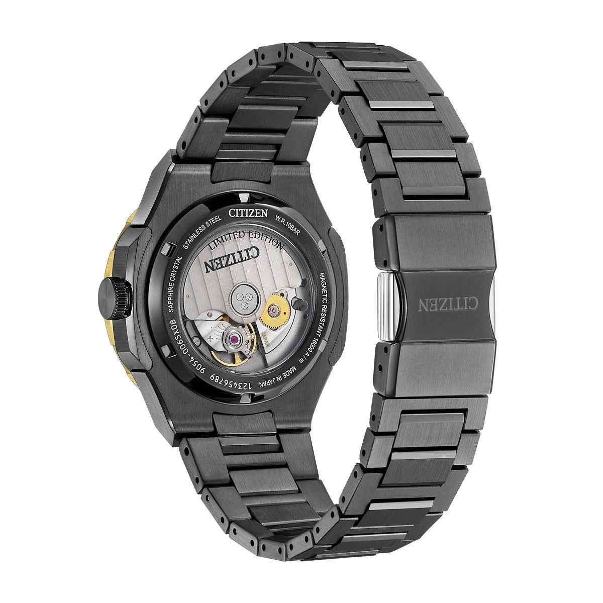 Citizen Men's Series 8 The Seasons Winter Automatic Gray Stainless Steel Watch with Silver Dial