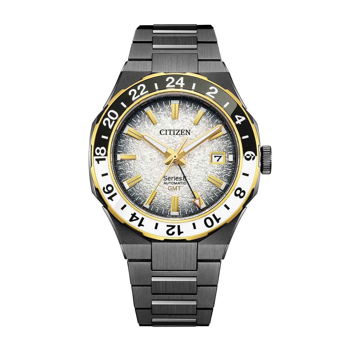 Citizen Men's Series 8 The Seasons Winter Automatic Gray Stainless Steel Watch with Silver Dial