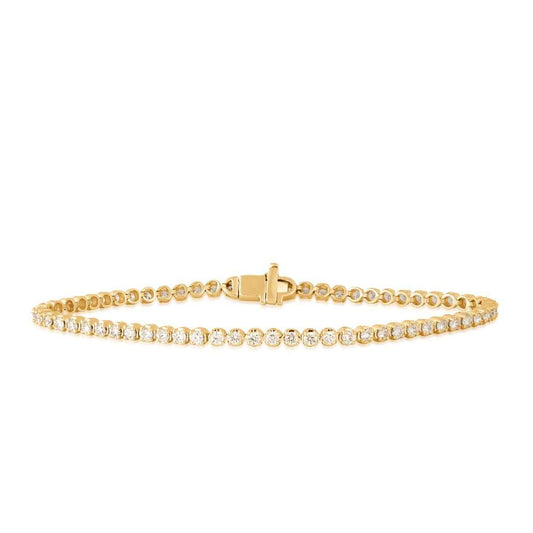 Adamante 2 ct. tw. Lab-Grown Diamond Tennis Bracelet in 14K Yellow Gold (2)