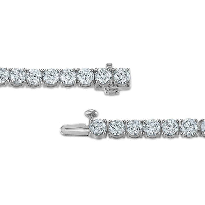 Adamante 10 ct. tw. Lab-Grown Diamond Tennis Bracelet in 14K White Gold front view