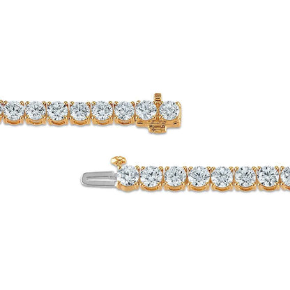 Adamante 10 ct. tw. Lab-Grown Diamond Tennis Bracelet in 14K Yellow Gold front view