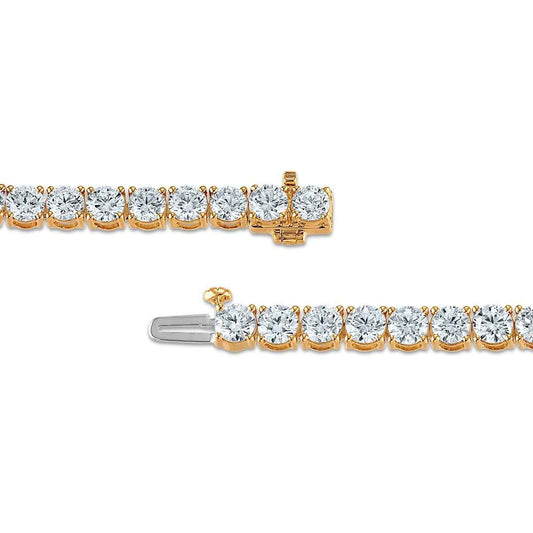 Adamante 10 ct. tw. Lab-Grown Diamond Tennis Bracelet in 14K Yellow Gold front view