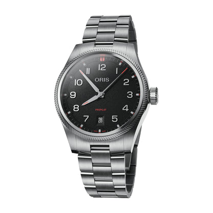black dial propilot oris automatic watch