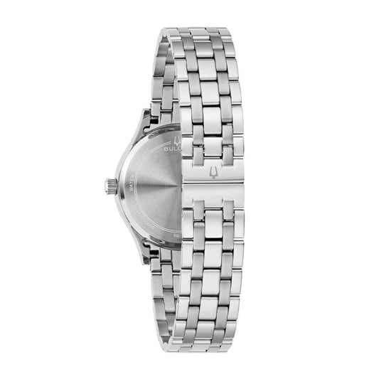 Bulova Ladies' Classic Quartz Stainless Steel Watch with Silver Dial