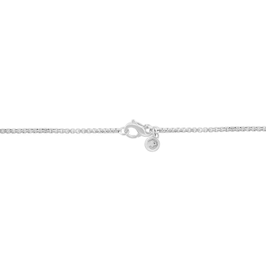 sterling silver men's EFFY American flag dog tag pendant with diamond accent, ruby and sapphire
