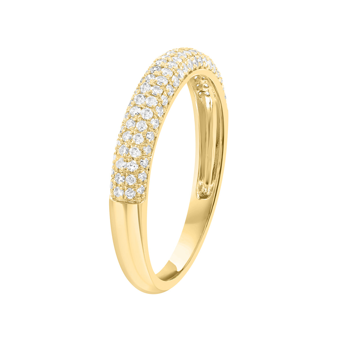 14K yellow gold 1/3 ct. diamond pave Effy ring