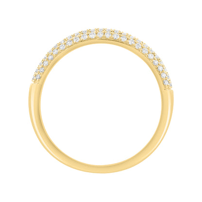 14K yellow gold 1/3 ct. diamond pave Effy ring