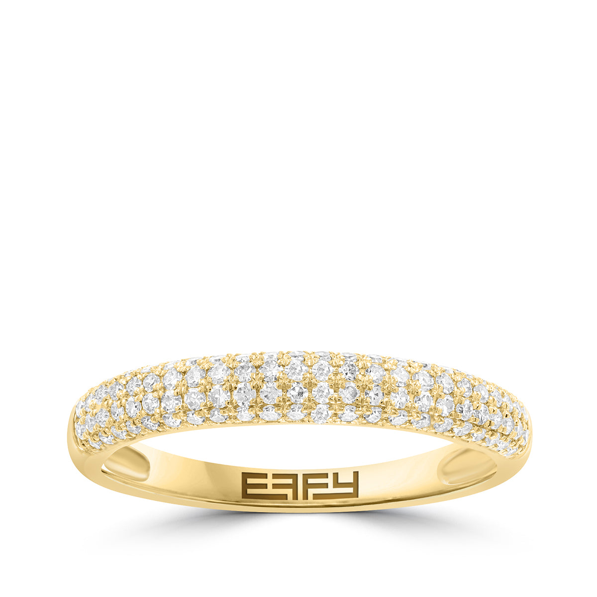 14K yellow gold 1/3 ct. diamond pave Effy ring