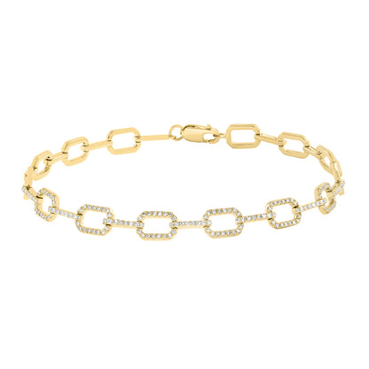 14K yellow gold 1/3 ct. diamond link Effy bracelet