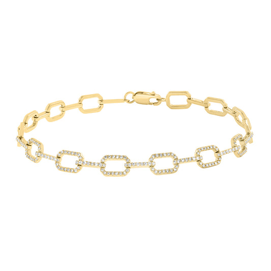 14K yellow gold 1/3 ct. diamond link Effy bracelet