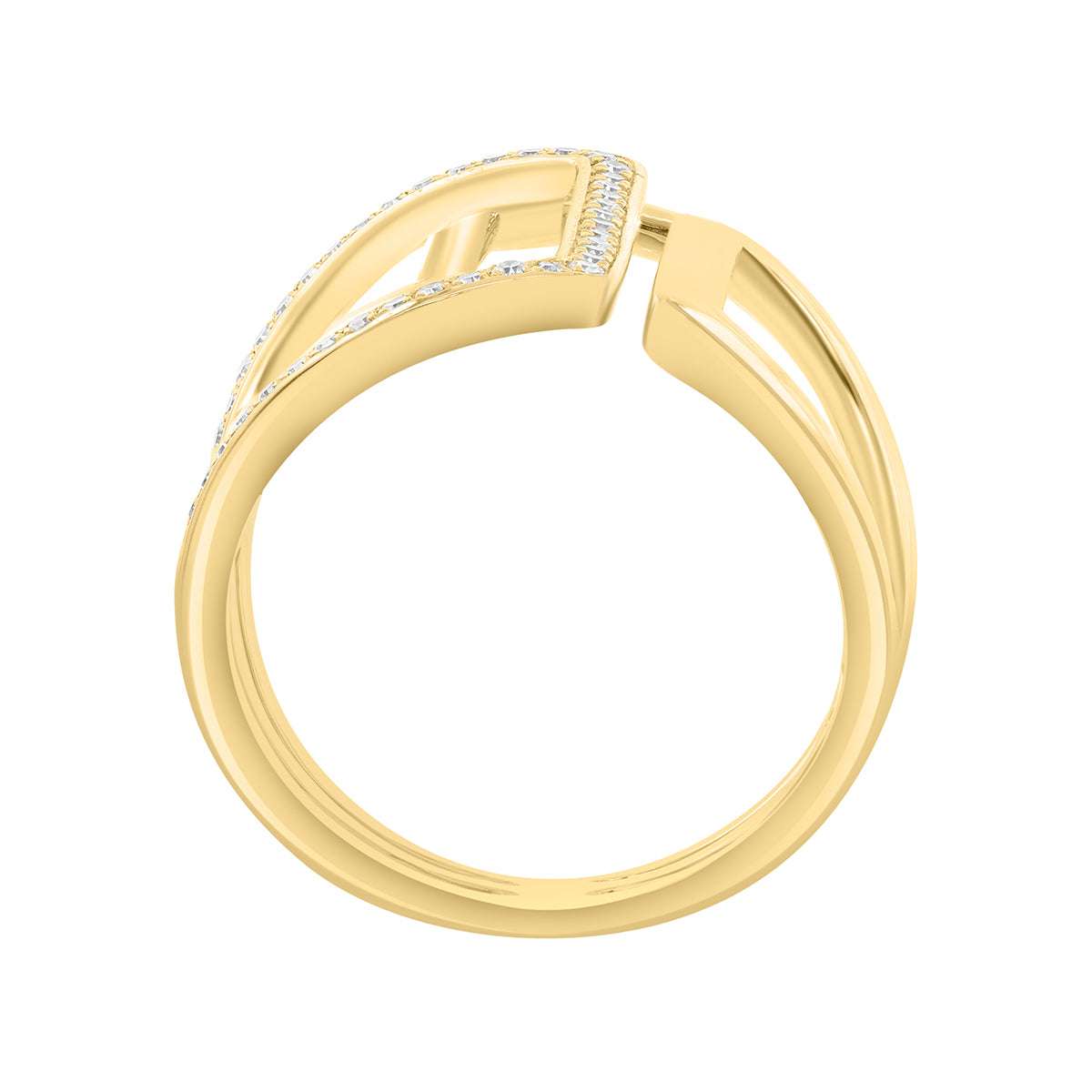 14K yellow gold 1/6 ct. diamond Effy fashion ring
