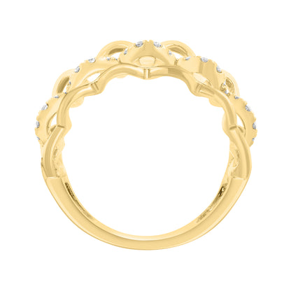 14K yellow gold 3/4 ct. diamond braided Effy ring