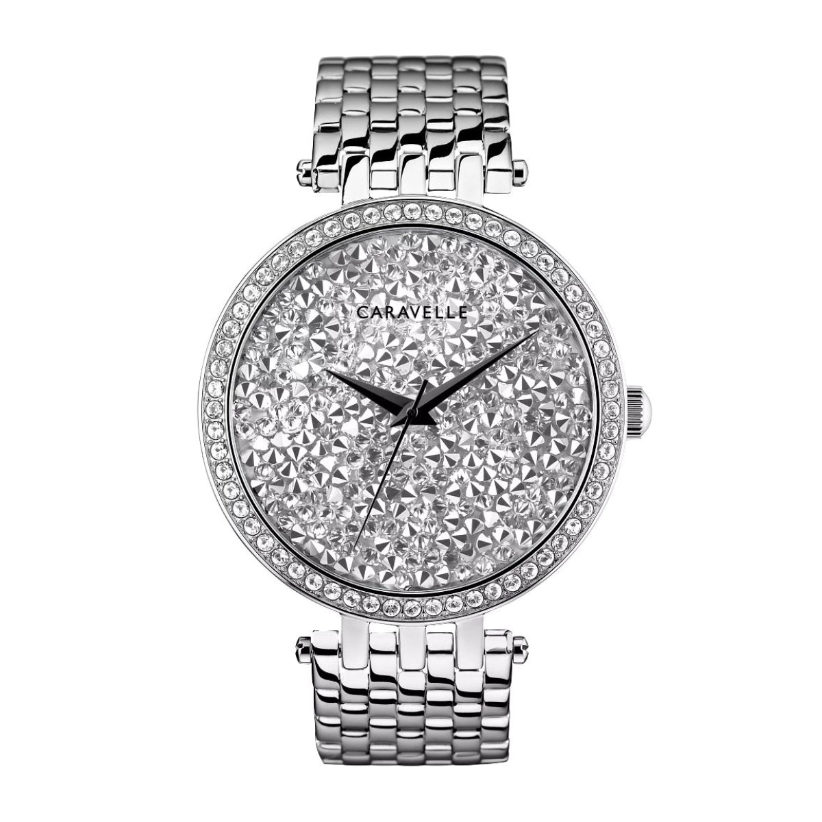 Caravelle Ladies' Modern Stainless Steel Watch with Crystal Dial