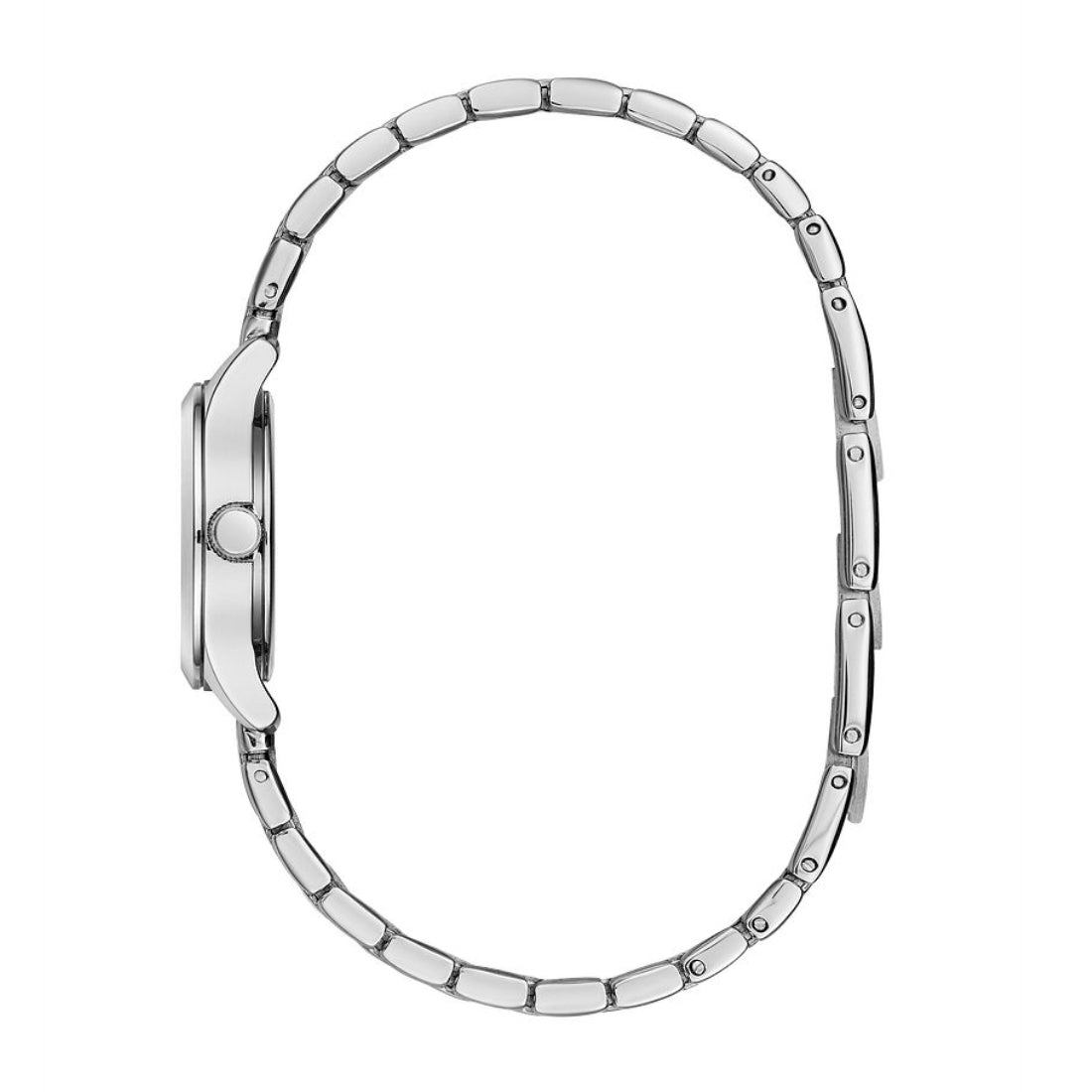 Caravelle Ladies' Traditional Stainless Steel Watch with Silver Dial front view