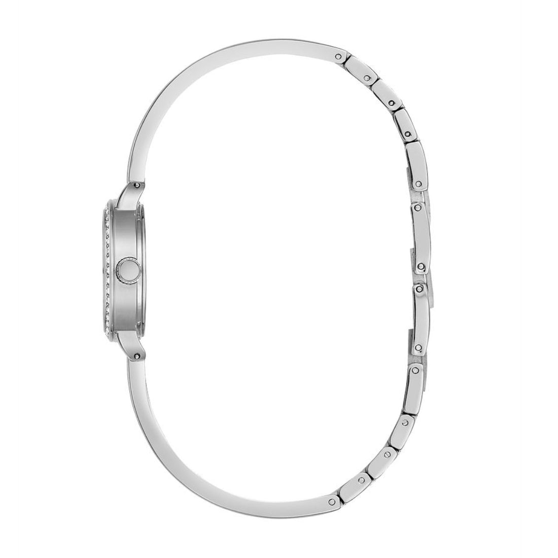 Caravelle Ladies' Dress Stainless Steel Watch with Mother of Pearl Dial front view