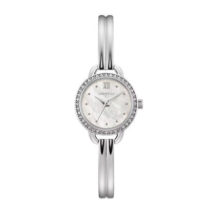 Caravelle Ladies' Dress Stainless Steel Watch with Mother of Pearl Dial