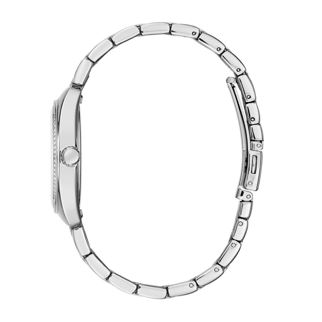 Caravelle Ladies' Retro Stainless Steel Watch with Silver Dial front view