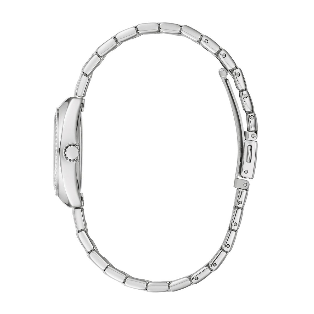 Caravelle Ladies' Sport Stainless Steel Watch with Black Dial front view
