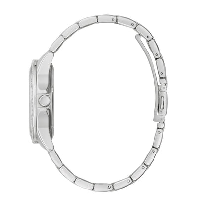 Caravelle Ladies' Aqualuxx Stainless Steel Watch with Blue Dial front view