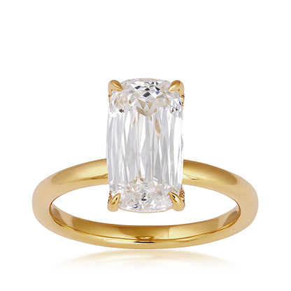Engagement Ring in 18K Yellow Gold
18K yellow gold Above Love 3-1/8 ct. tw. lab-grown elongated cushion diamond engagement ring